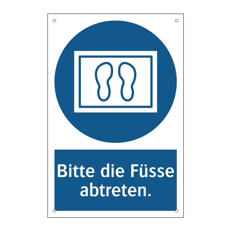 Bitte die Füsse abtreten.