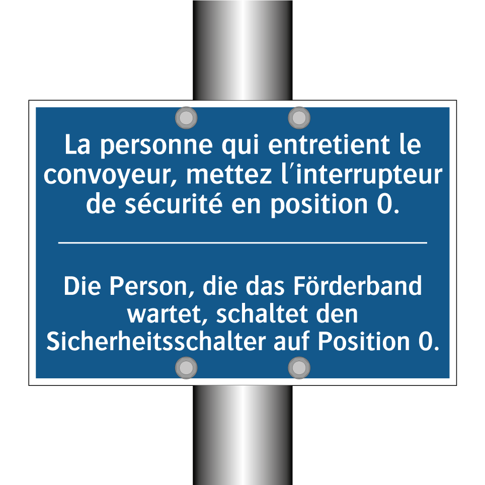Die Person, die das Förderband  /.../ - La personne qui entretient le  /.../