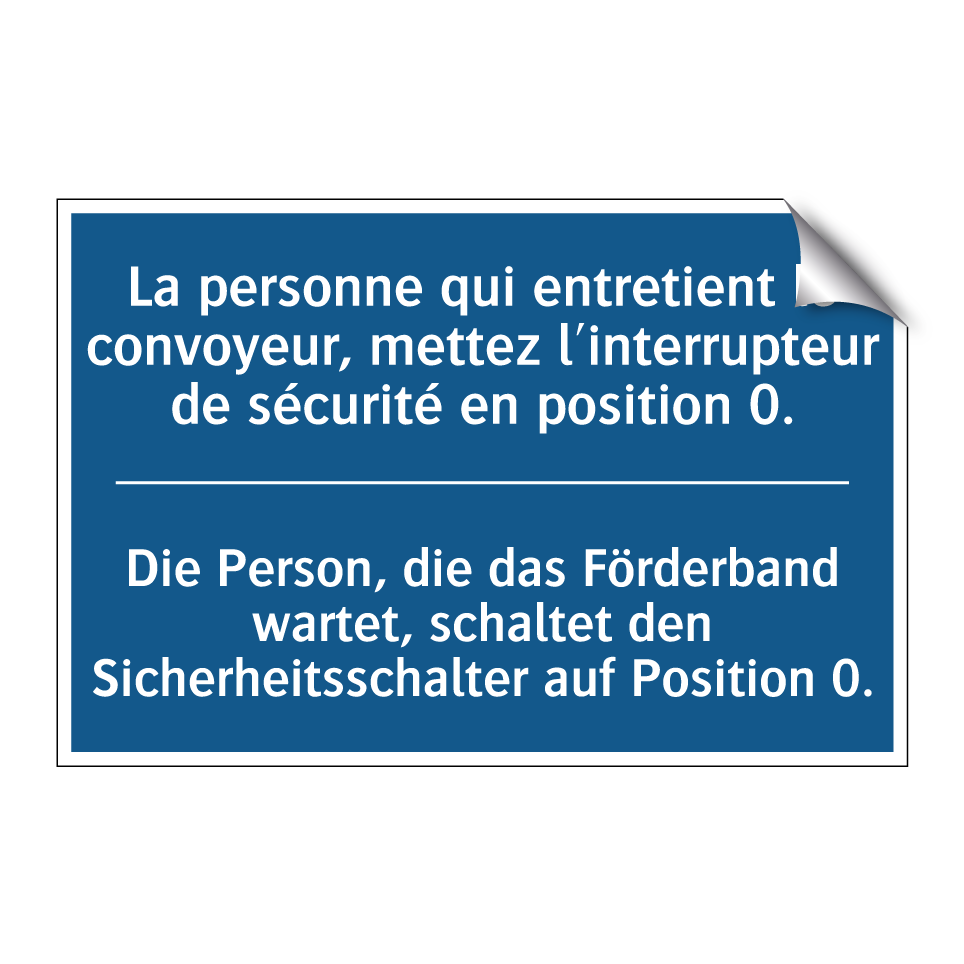Die Person, die das Förderband  /.../ - La personne qui entretient le  /.../