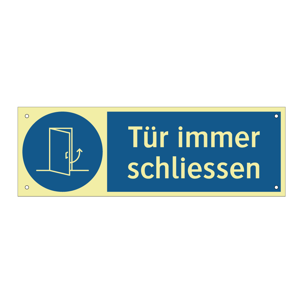 Tür immer schliessen