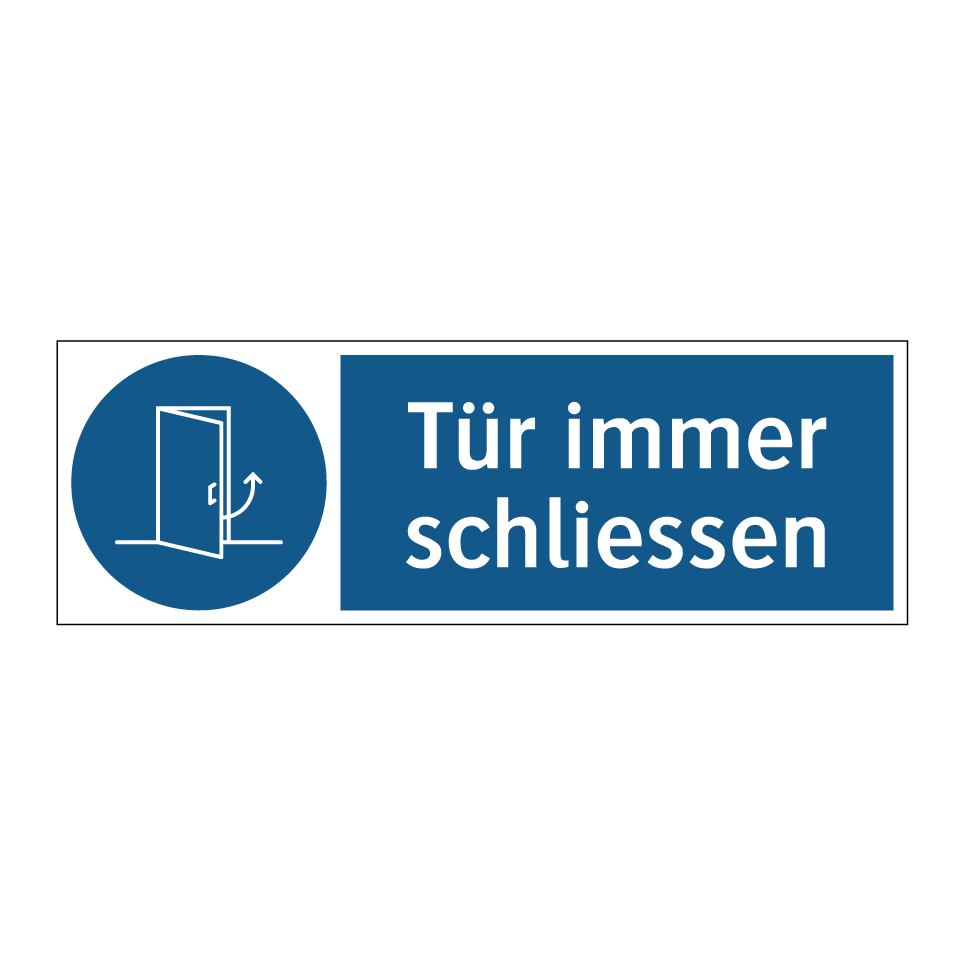 Tür immer schliessen