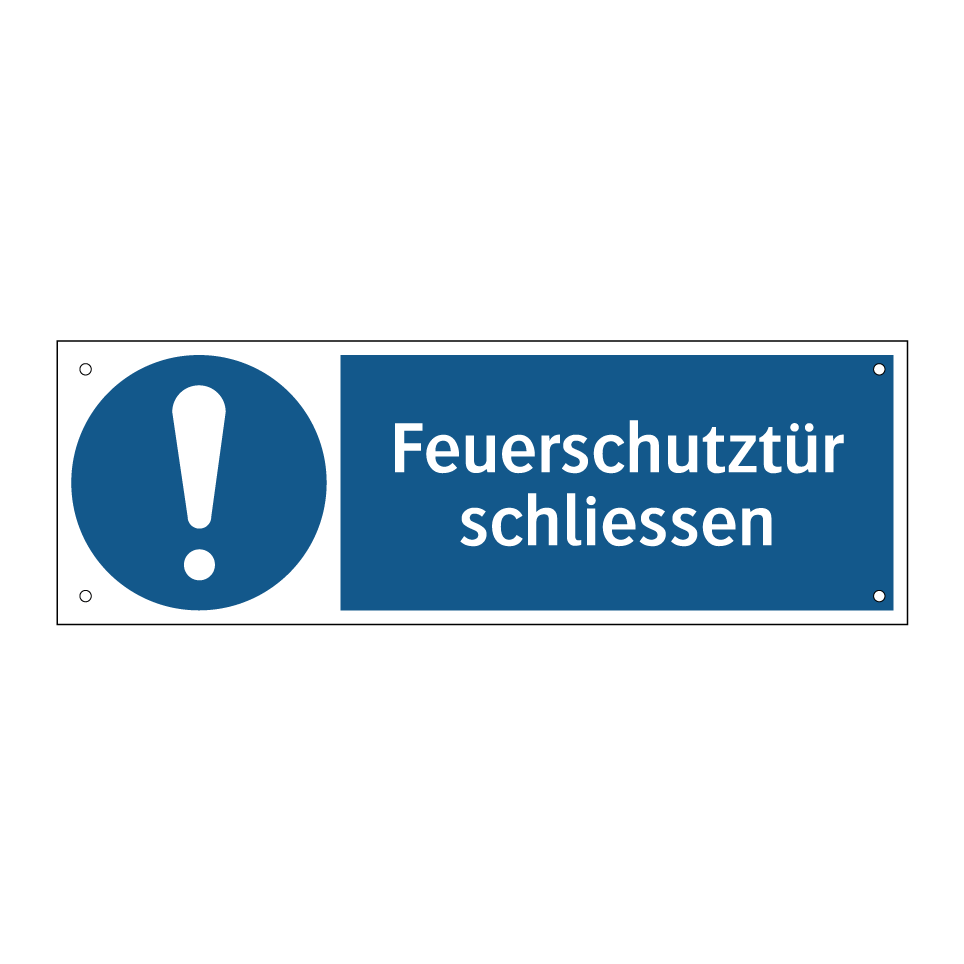 Feuerschutztür schliessen