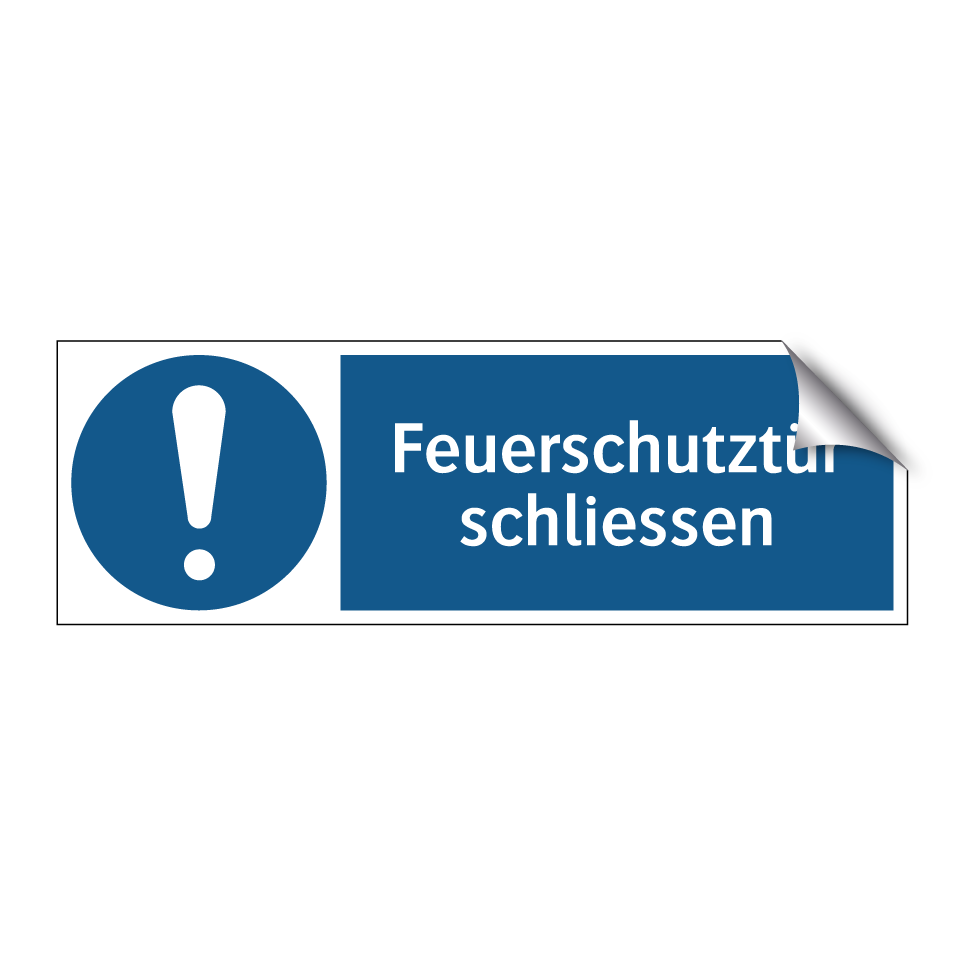 Feuerschutztür schliessen