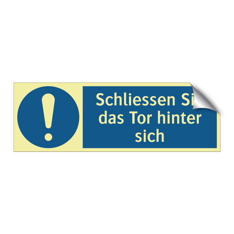Schliessen Sie das Tor hinter sich