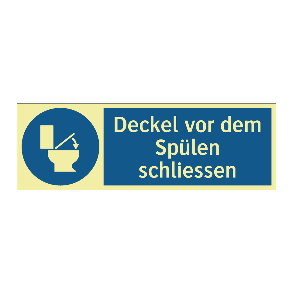 Deckel vor dem Spülen schliessen