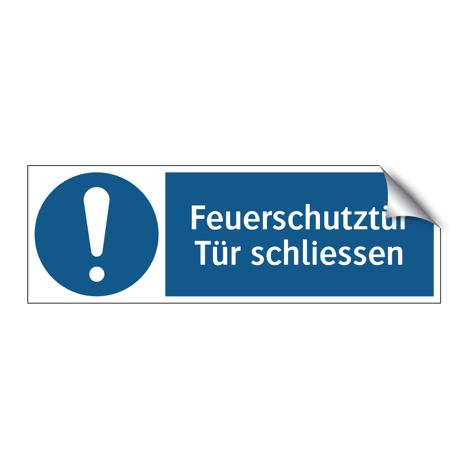 Feuerschutztür Tür schliessen