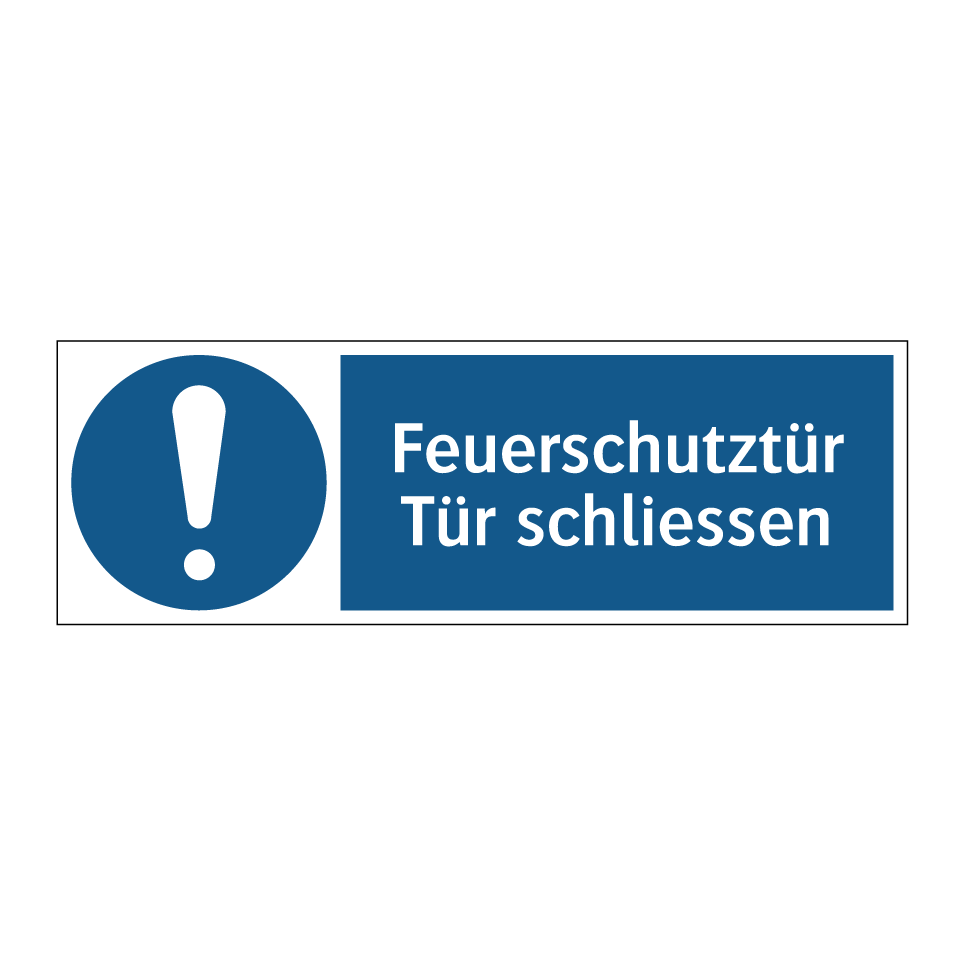 Feuerschutztür Tür schliessen