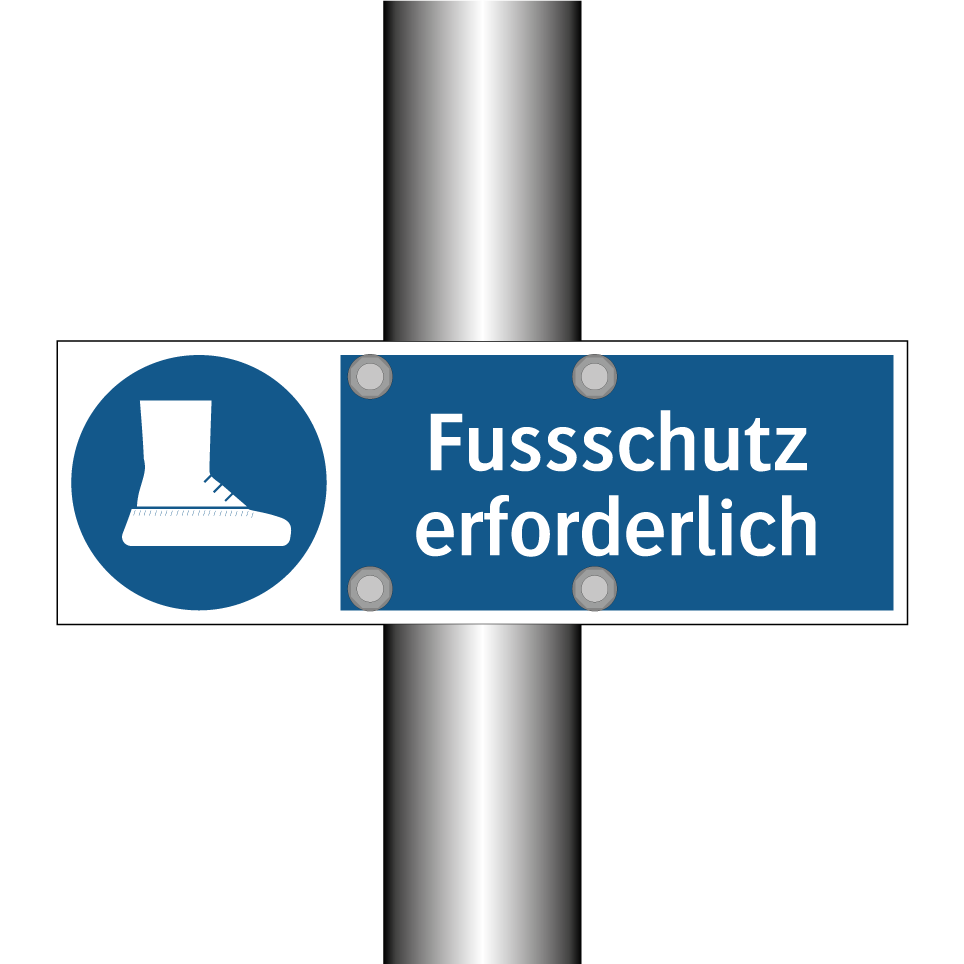 Fussschutz erforderlich