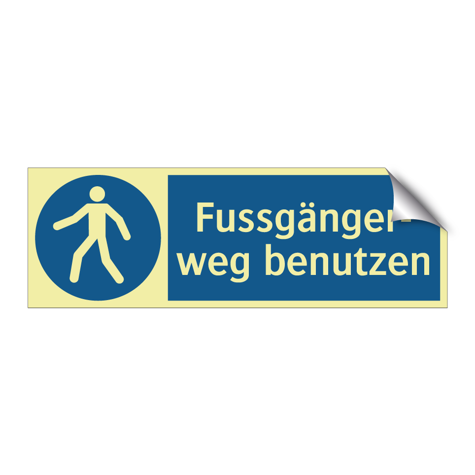 Fussgänger- weg benutzen