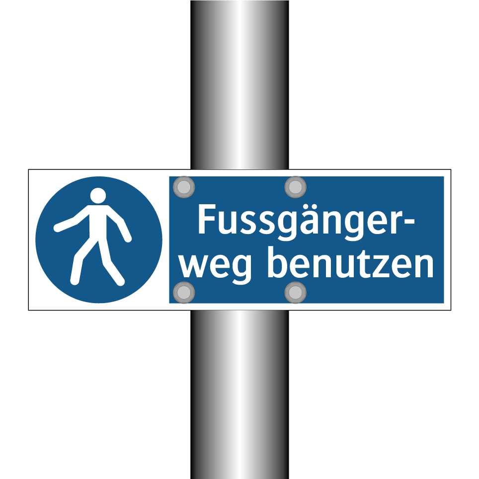 Fussgänger- weg benutzen