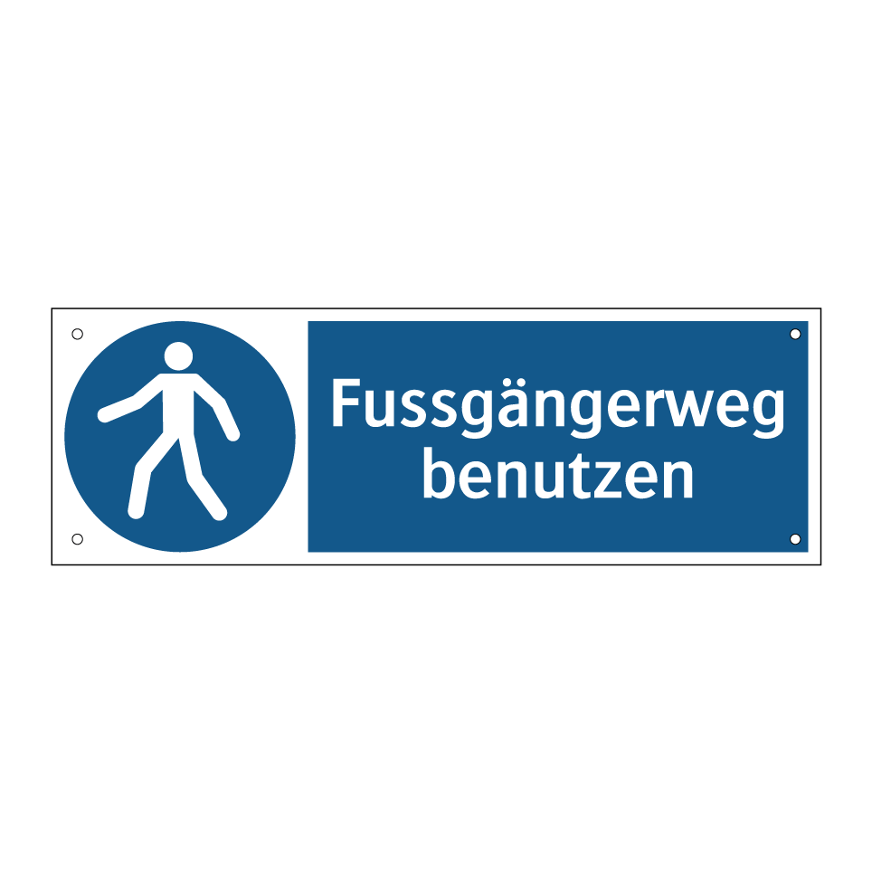Fussgängerweg benutzen