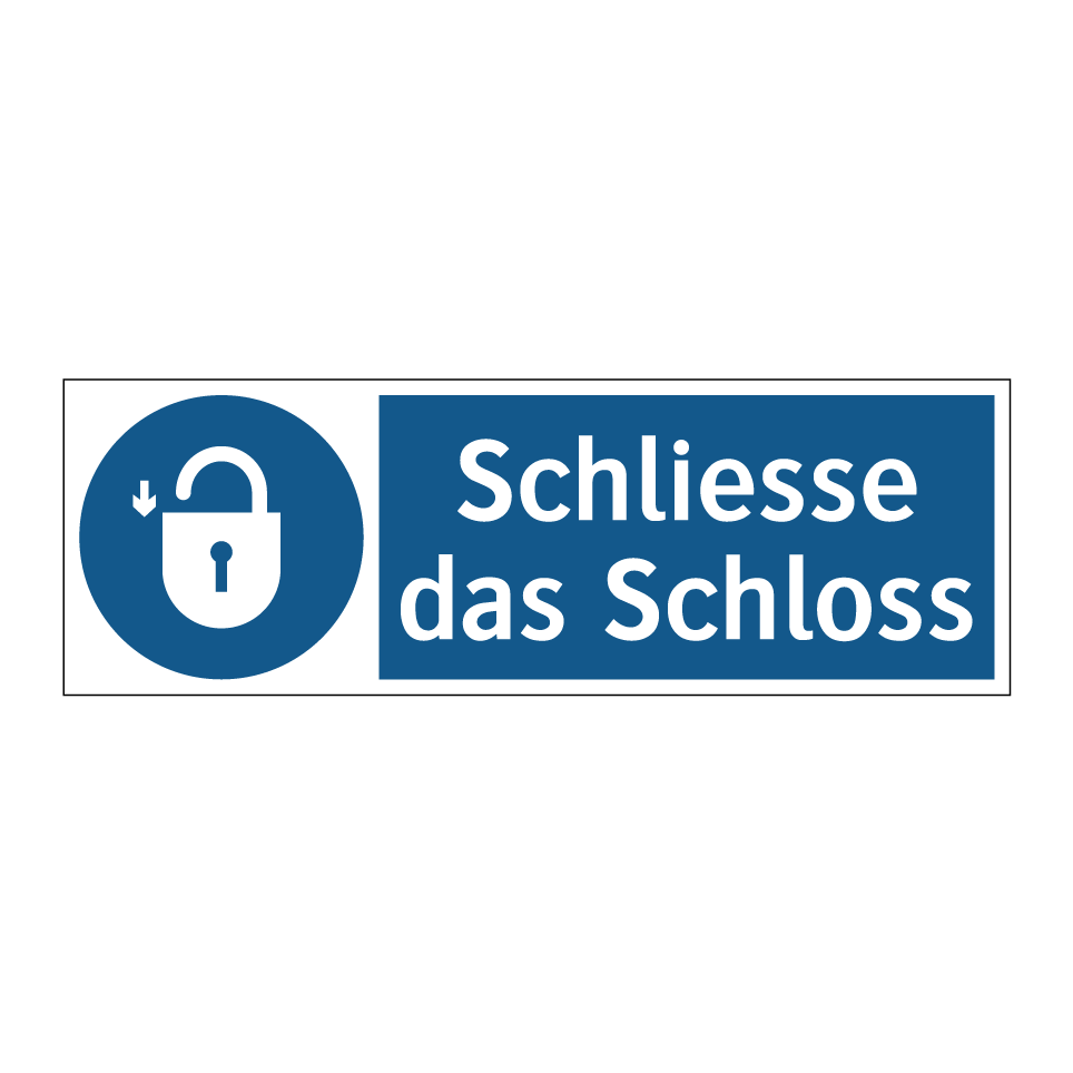 Schliesse das Schloss