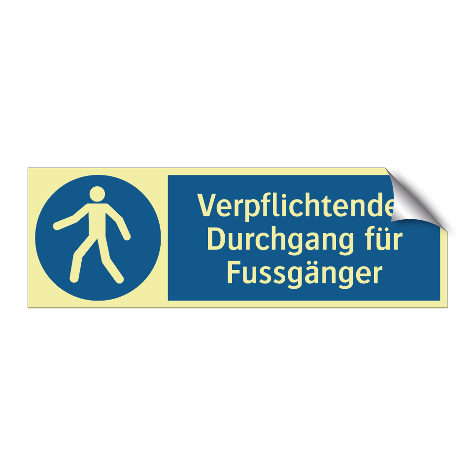 Verpflichtender Durchgang für Fussgänger