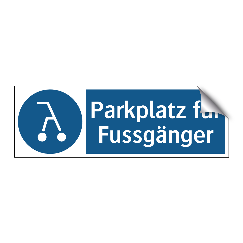 Parkplatz für Fussgänger