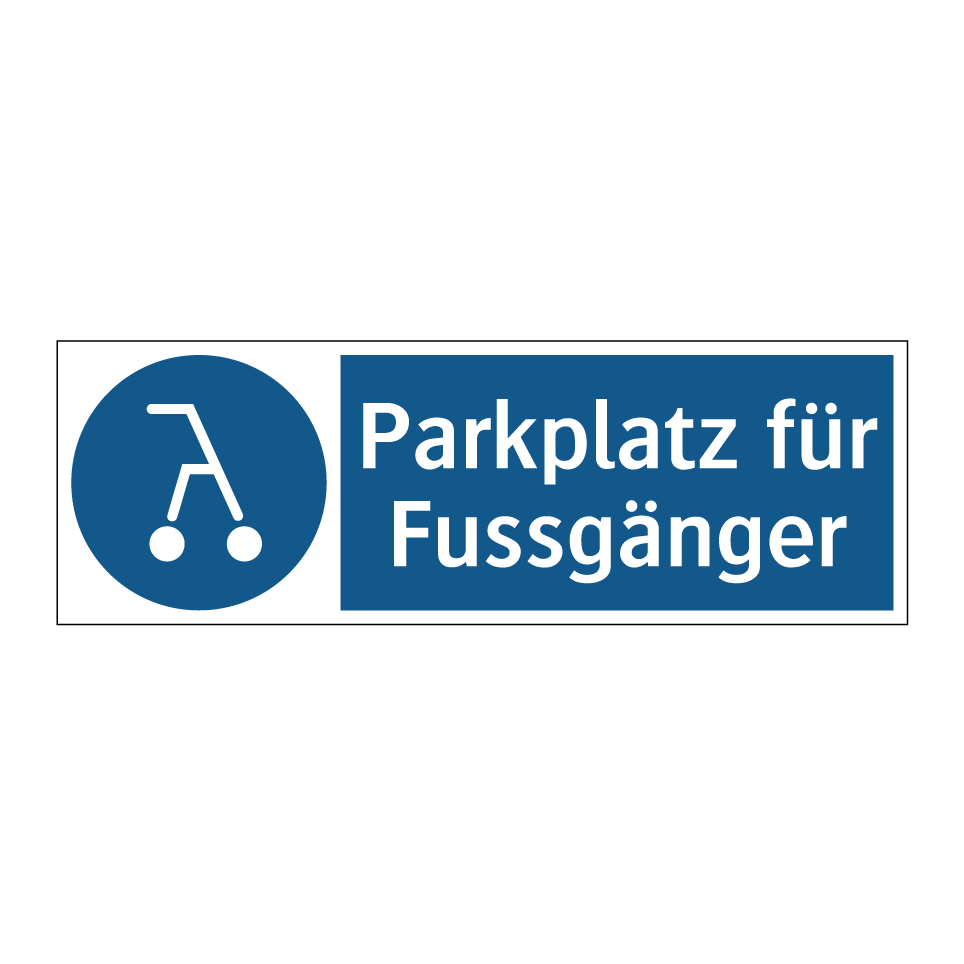 Parkplatz für Fussgänger