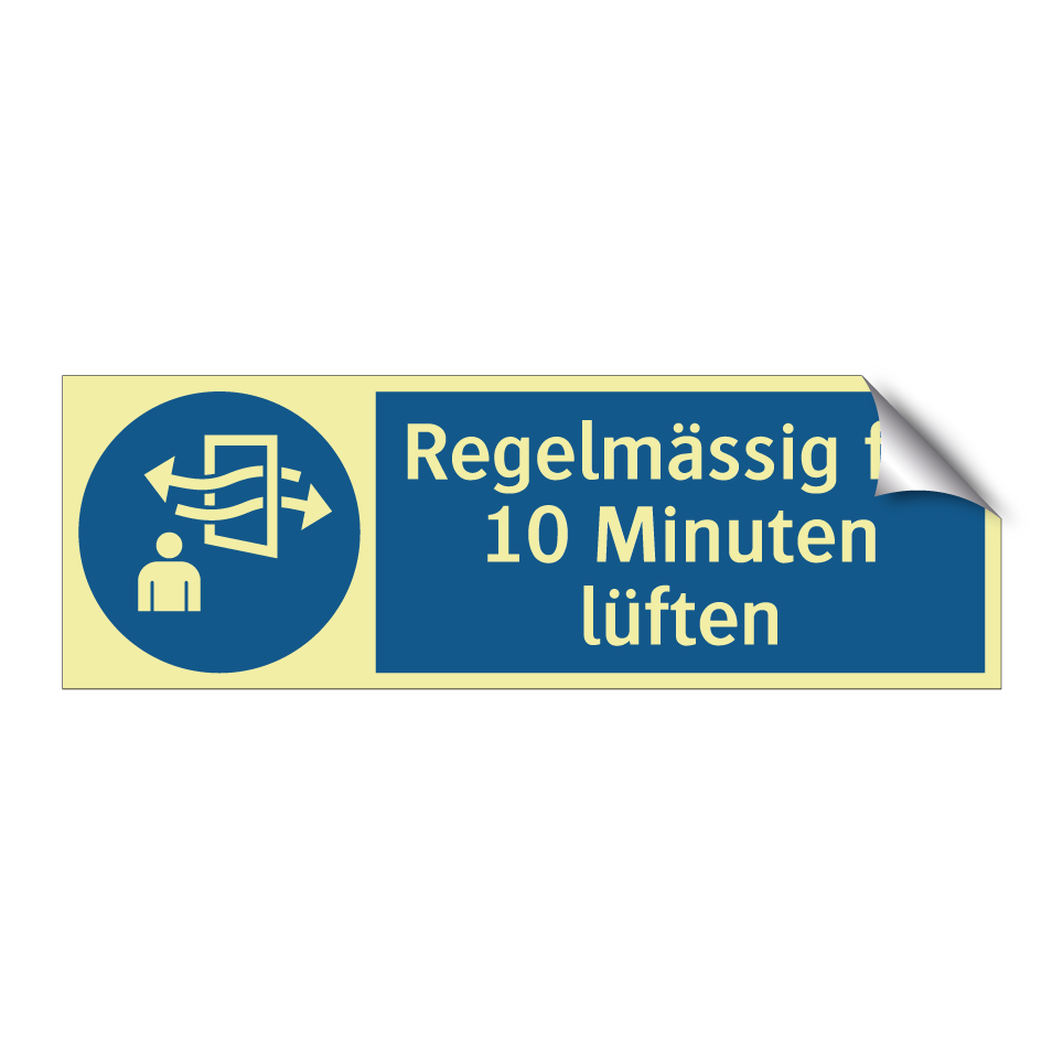 Regelmässig für 10 Minuten lüften