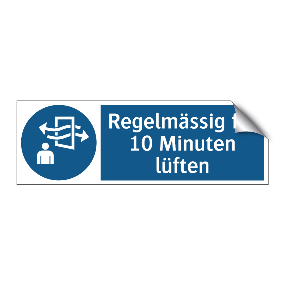 Regelmässig für 10 Minuten lüften