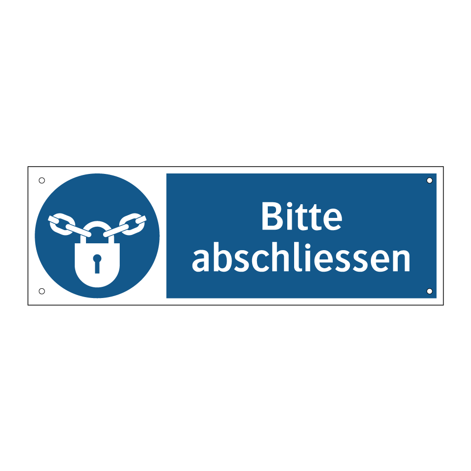 Bitte abschliessen