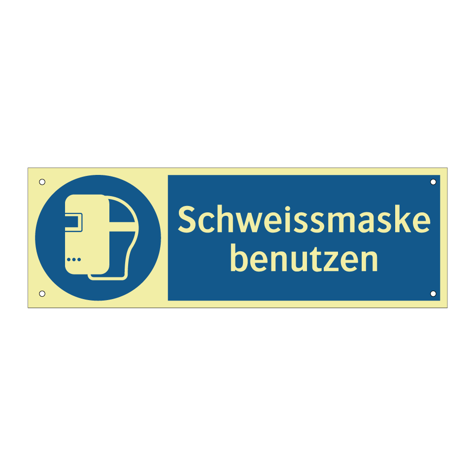 Schweissmaske benutzen