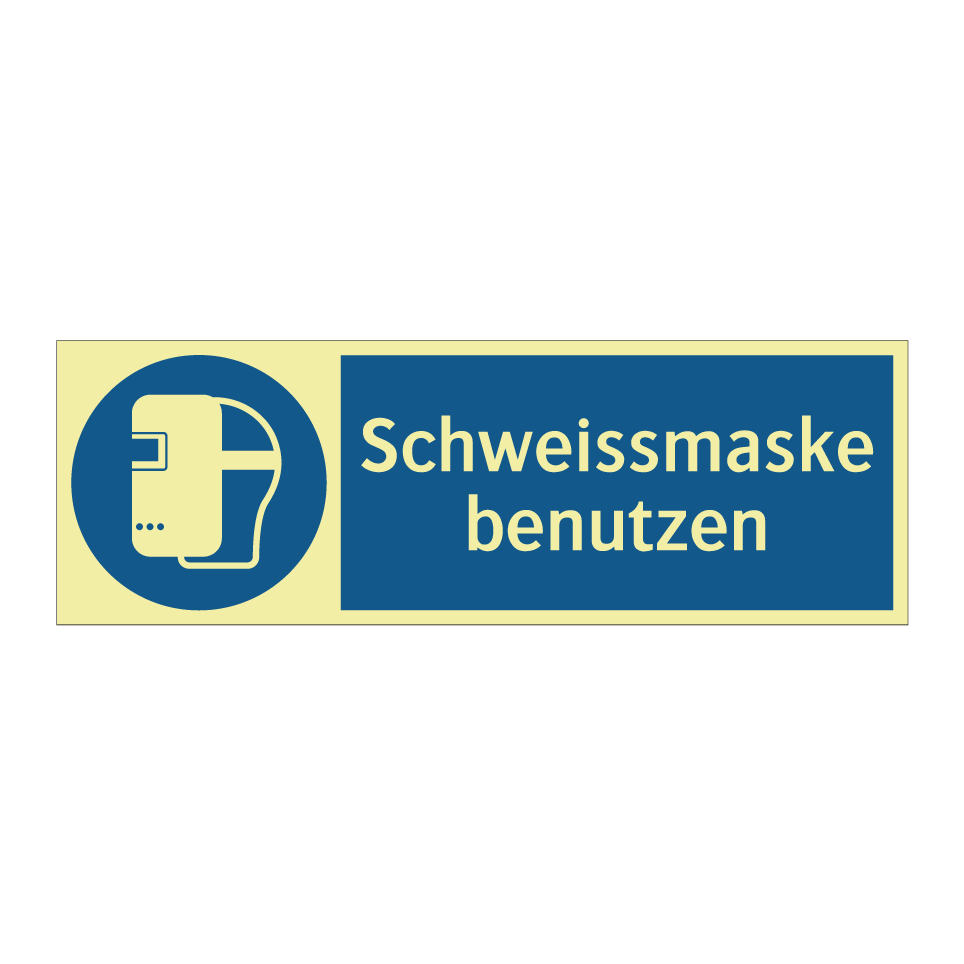 Schweissmaske benutzen
