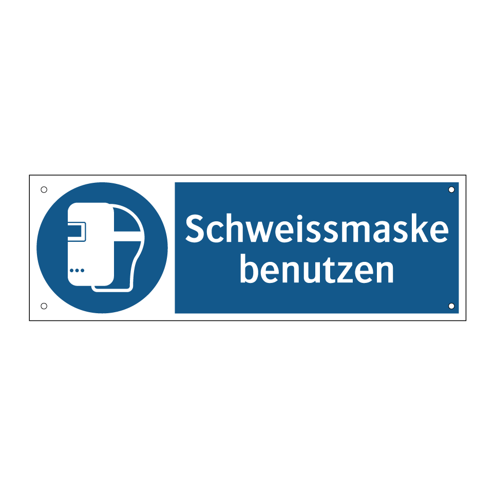 Schweissmaske benutzen