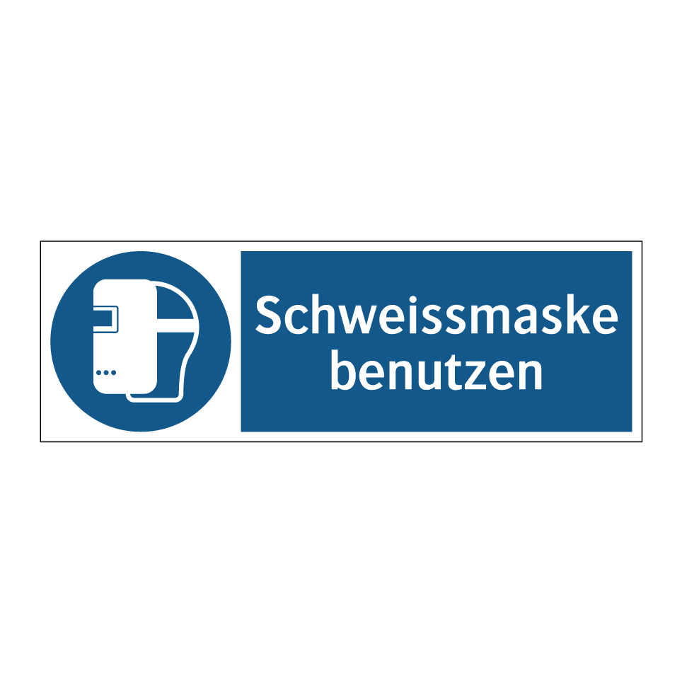 Schweissmaske benutzen