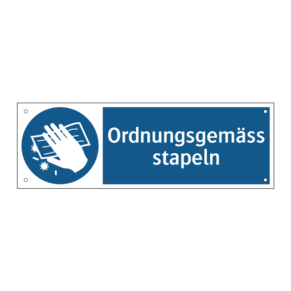 Ordnungsgemäss stapeln