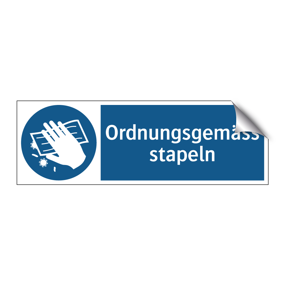 Ordnungsgemäss stapeln