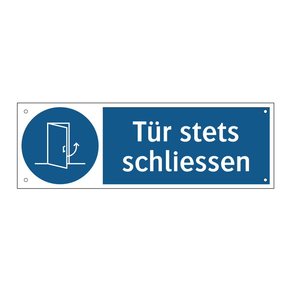 Tür stets schliessen