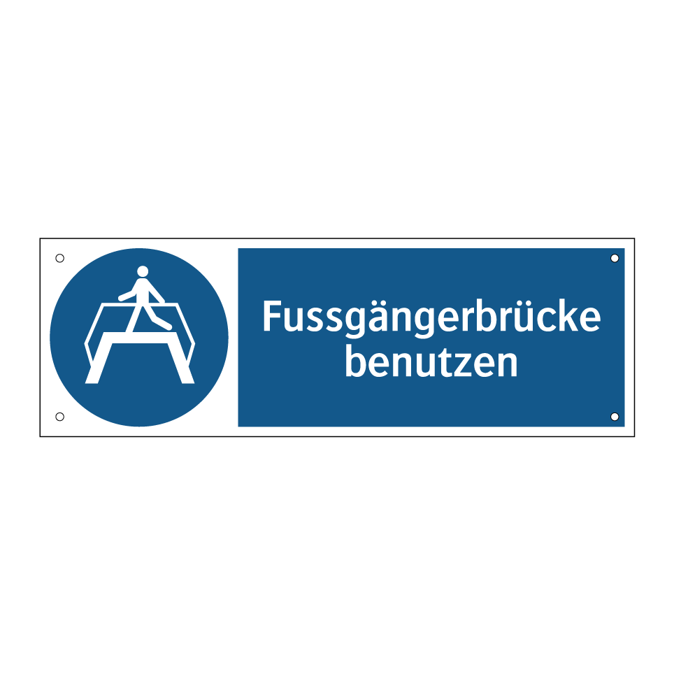 Fussgängerbrücke benutzen