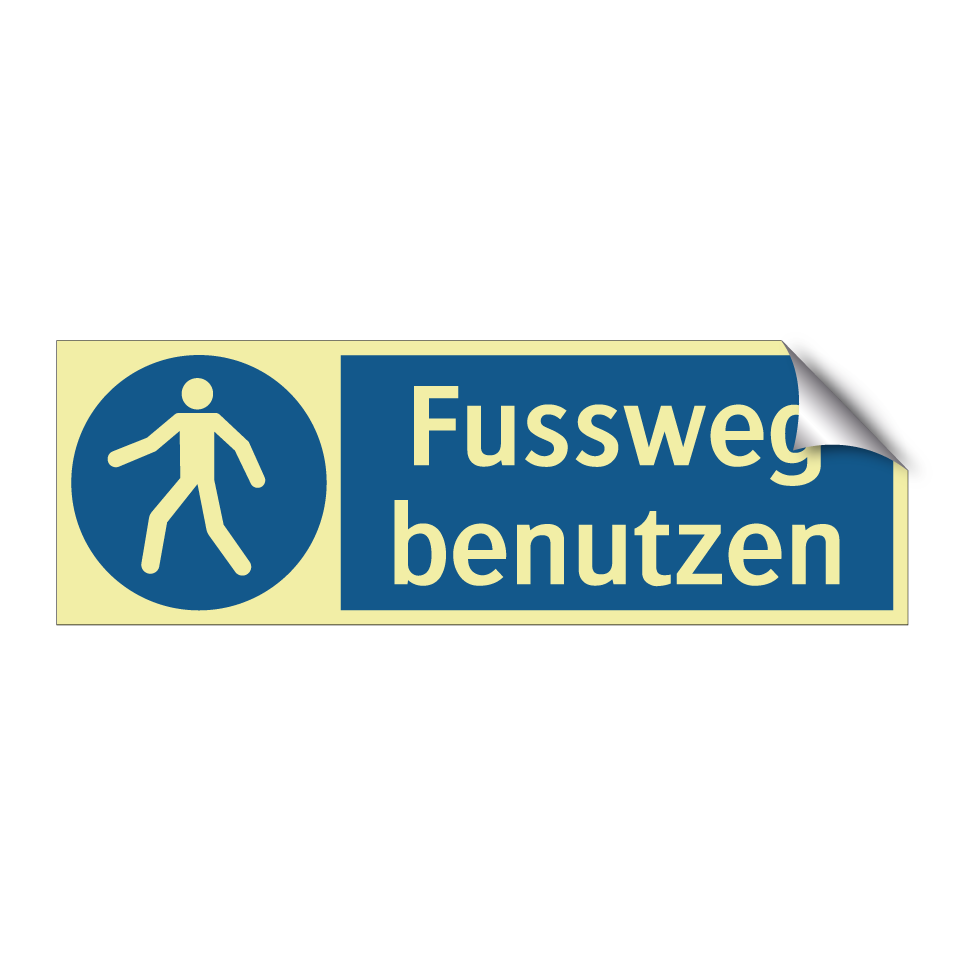 Fussweg benutzen