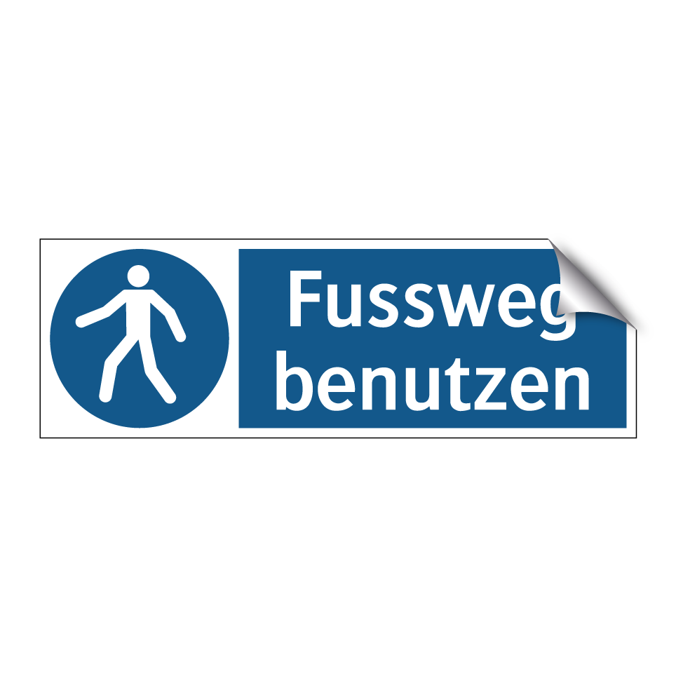 Fussweg benutzen