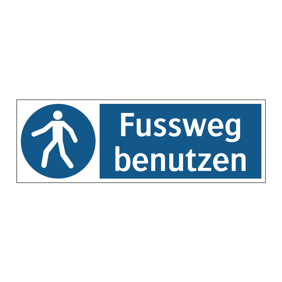 Fussweg benutzen