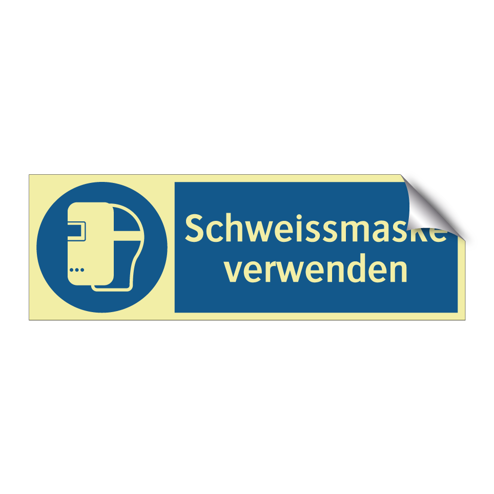 Schweissmaske verwenden