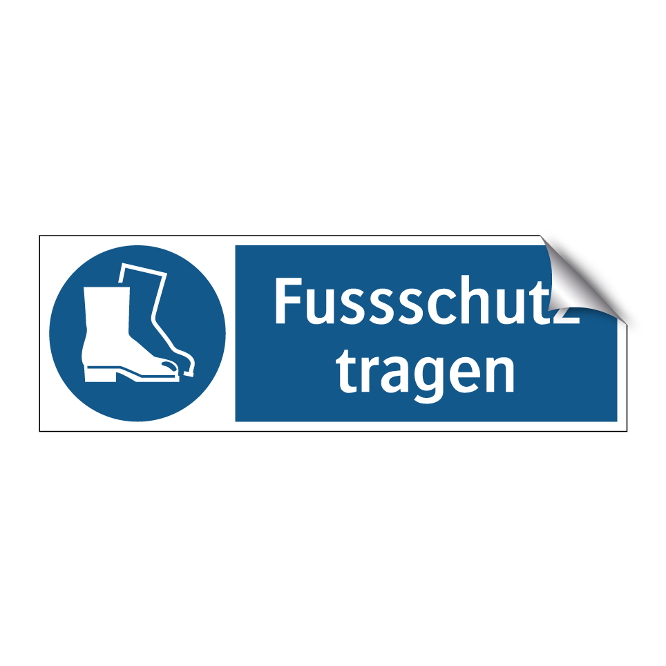 Fussschutz tragen