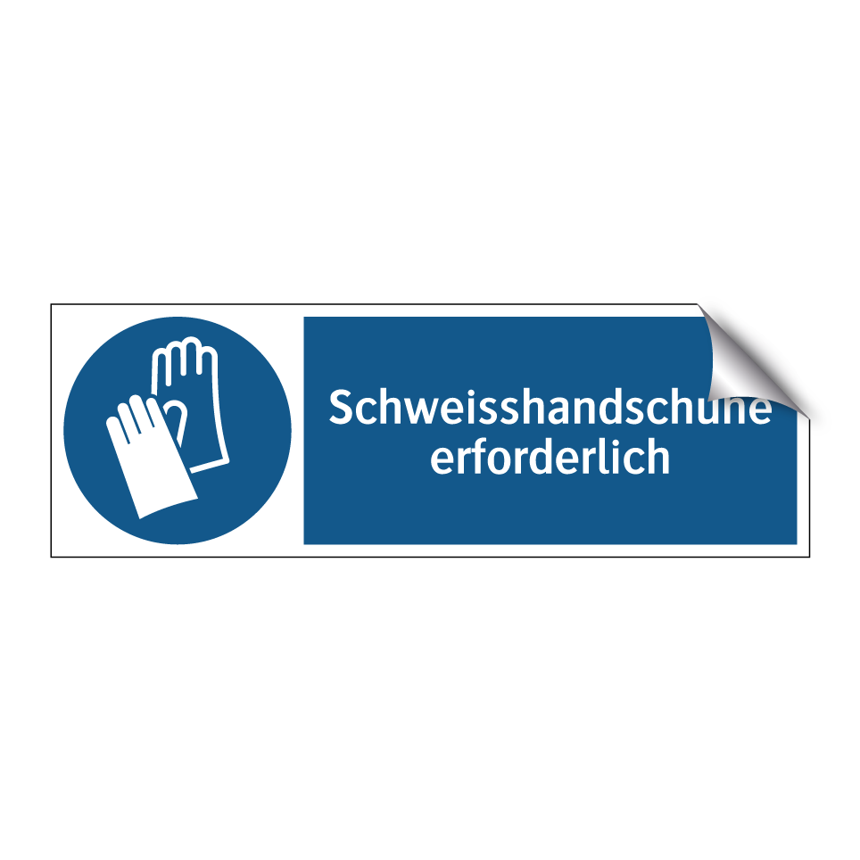 Schweisshandschuhe erforderlich