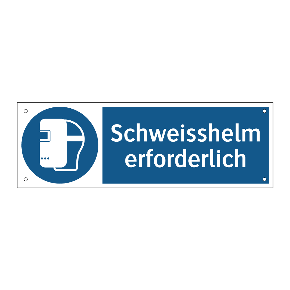 Schweisshelm erforderlich