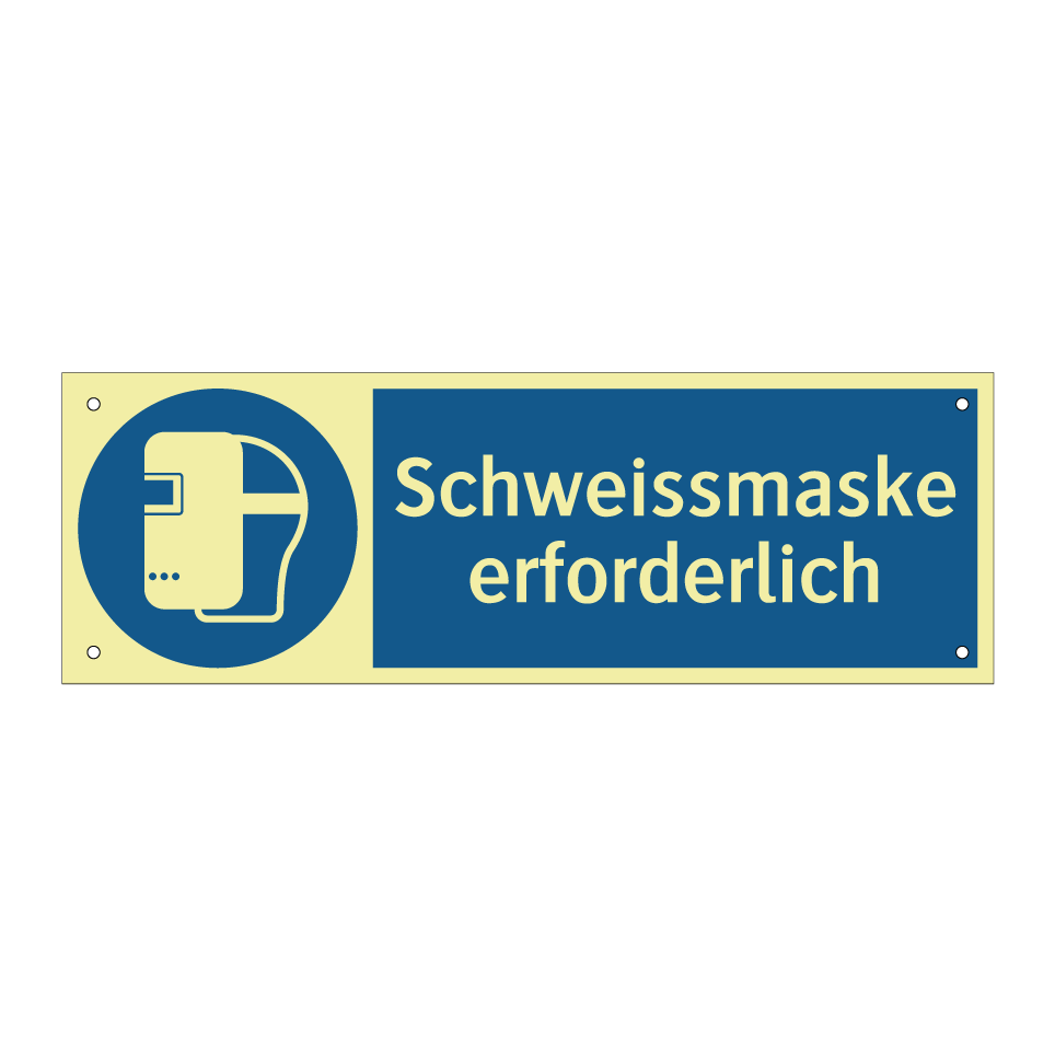 Schweissmaske erforderlich