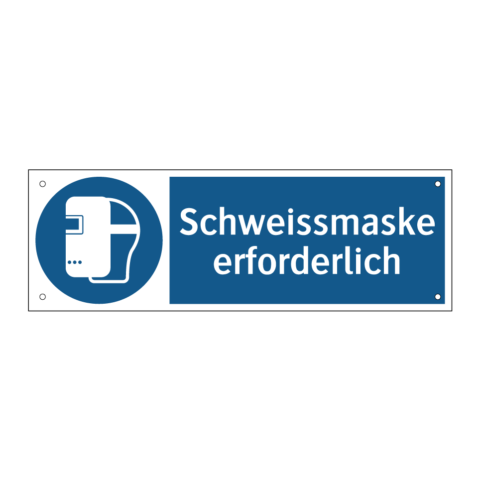 Schweissmaske erforderlich