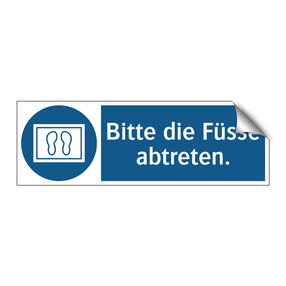 Bitte die Füsse abtreten.