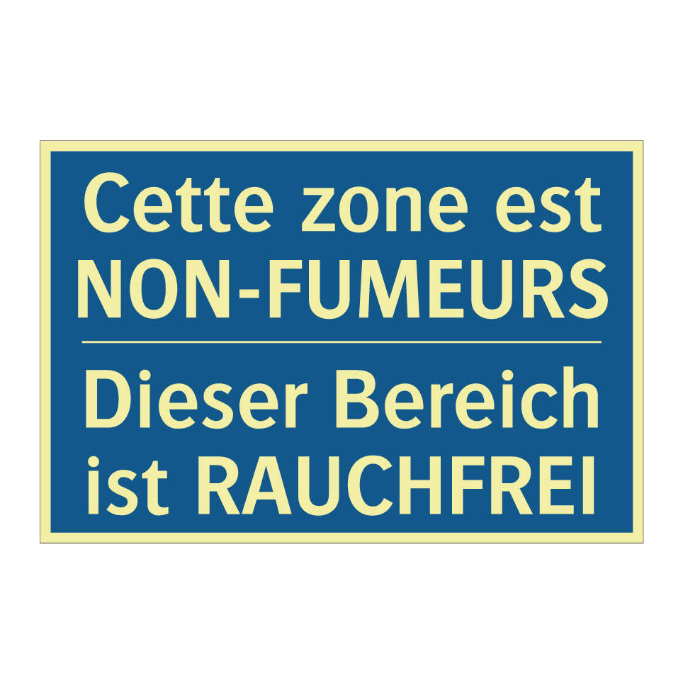 Dieser Bereich ist RAUCHFREI - Cette zone est NON-FUMEURS