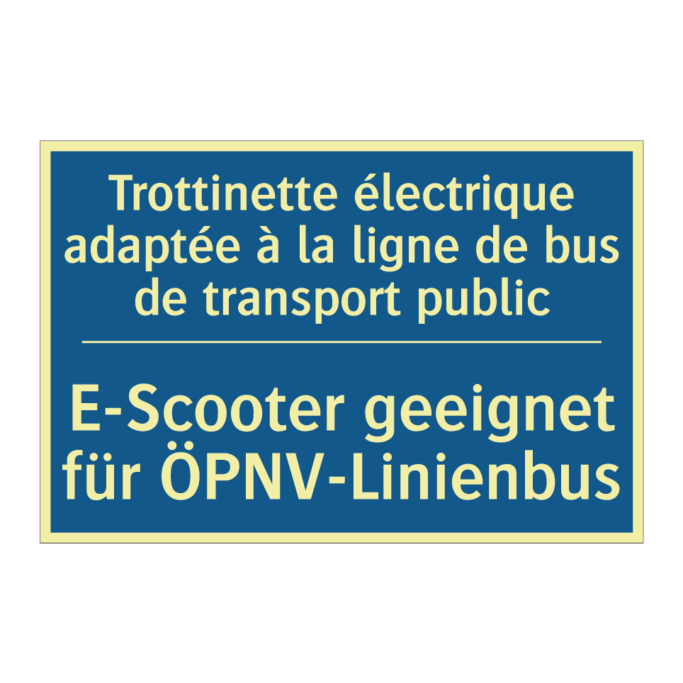 E-Scooter geeignet für ÖPNV-Linienbus /.../ - Trottinette électrique adaptée  /.../
