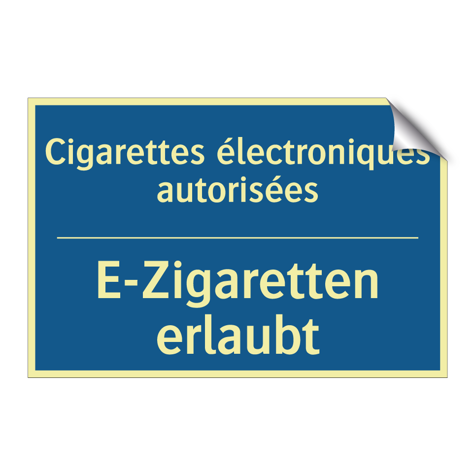 E-Zigaretten erlaubt - Cigarettes électroniques autorisées /.../
