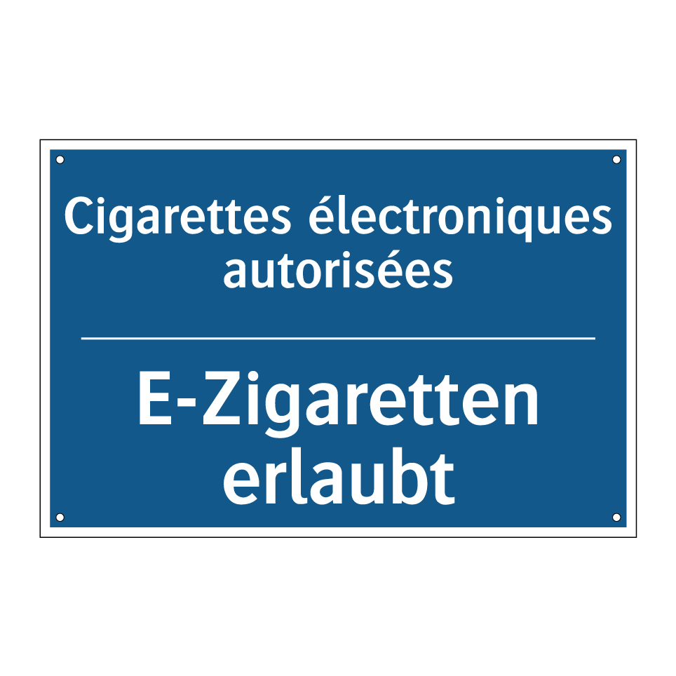 E-Zigaretten erlaubt - Cigarettes électroniques autorisées /.../