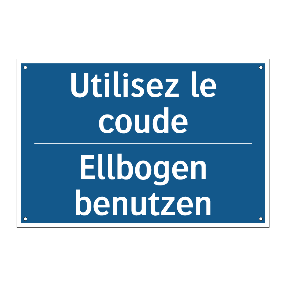 Ellbogen benutzen - Utilisez le coude