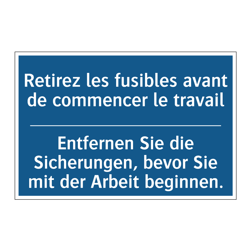 Entfernen Sie die Sicherungen,  /.../ - Retirez les fusibles avant de  /.../