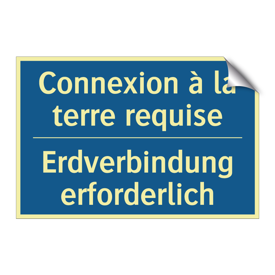 Erdverbindung erforderlich - Connexion à la terre requise