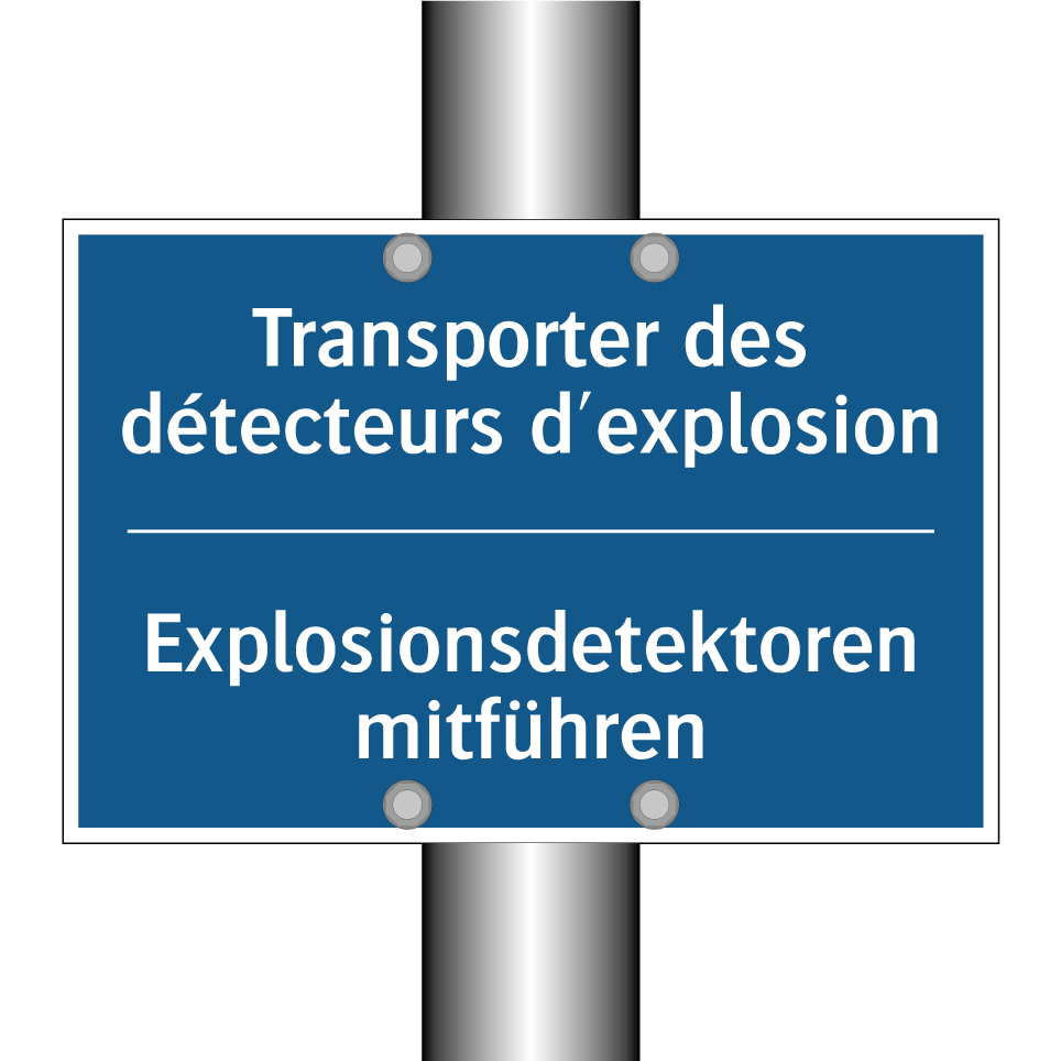 Explosionsdetektoren mitführen - Transporter des détecteurs d'explosion /.../