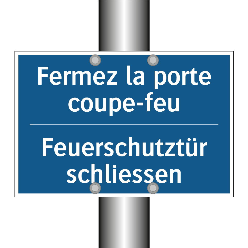 Feuerschutztür schliessen - Fermez la porte coupe-feu