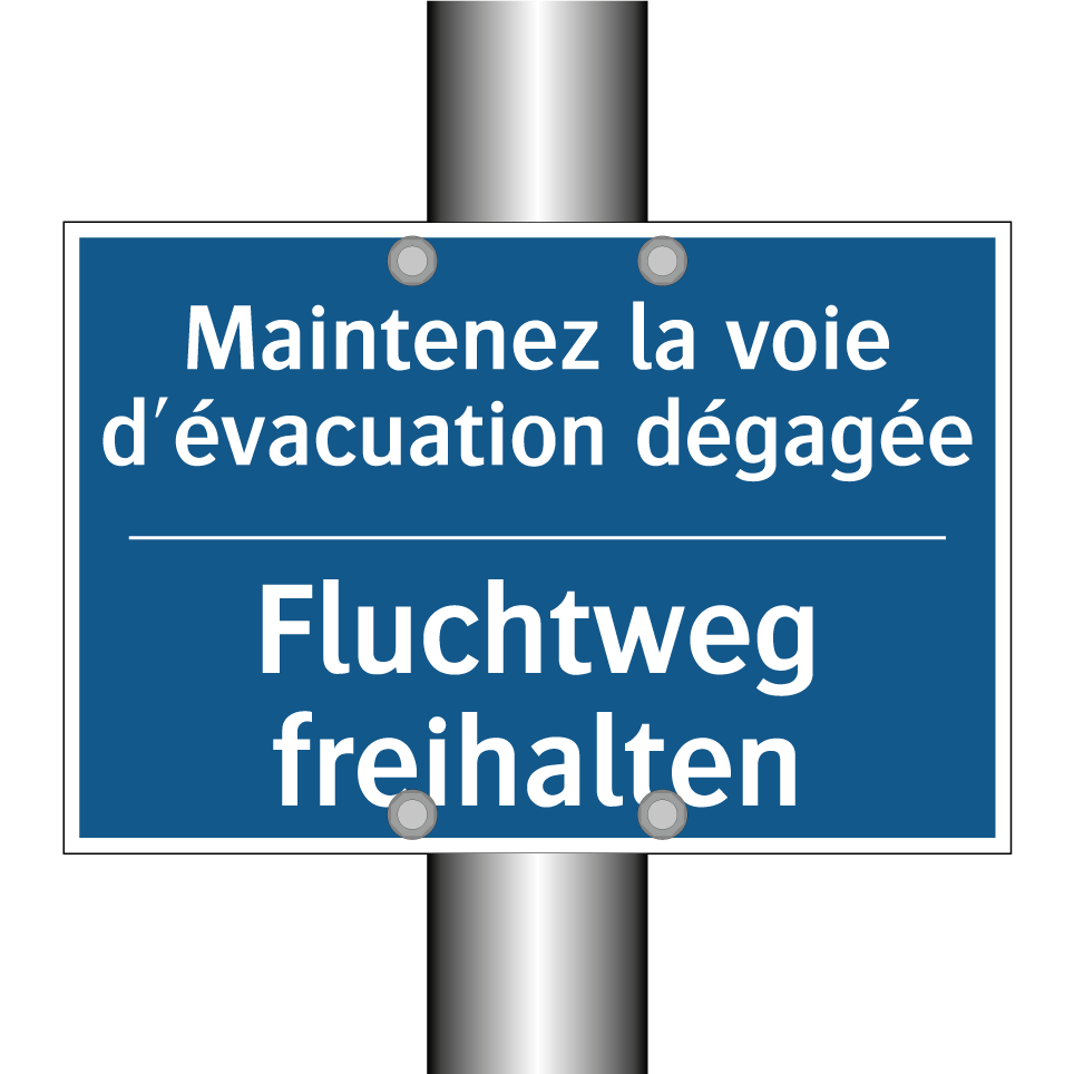 Fluchtweg freihalten - Maintenez la voie d'évacuation  /.../